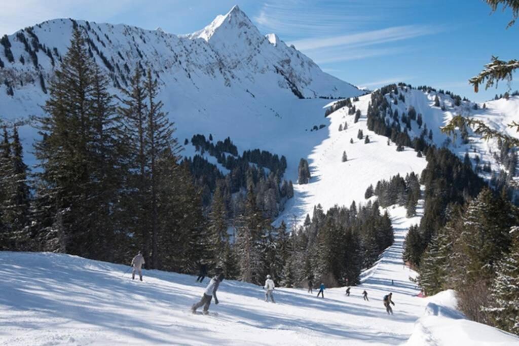 Le Relai S34 - Grand et lumineux studio avec coin montagne 4-6 pers, 50m des pistes, grand balcon exposé SUD, DRAPS NON COMPRIS Saint-Jean-dʼAulps Exterior foto